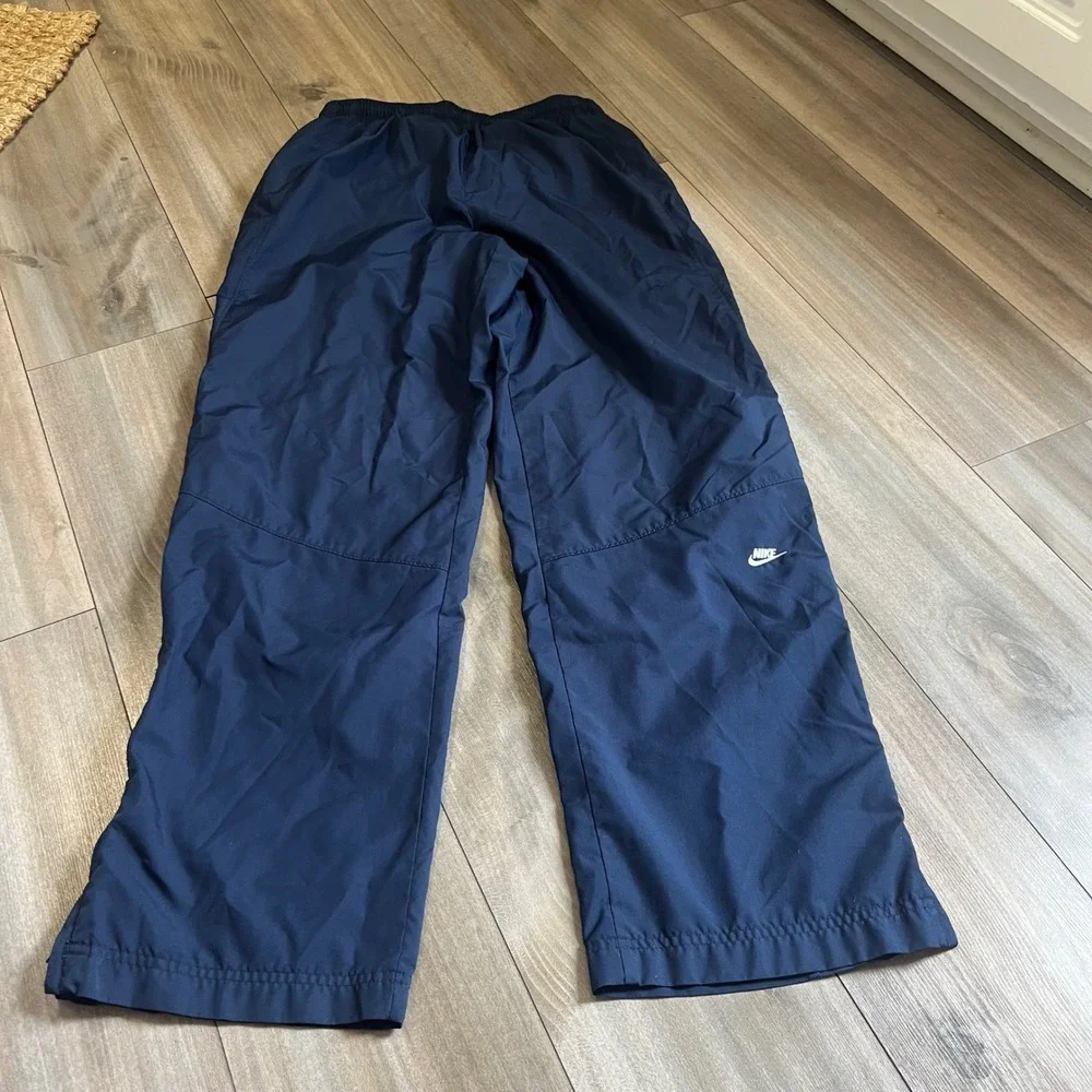 Nike Y2K Mens Navy Blue Windbreaker Track Pants Size Medium Bin D-14 - Picture 2 of 6